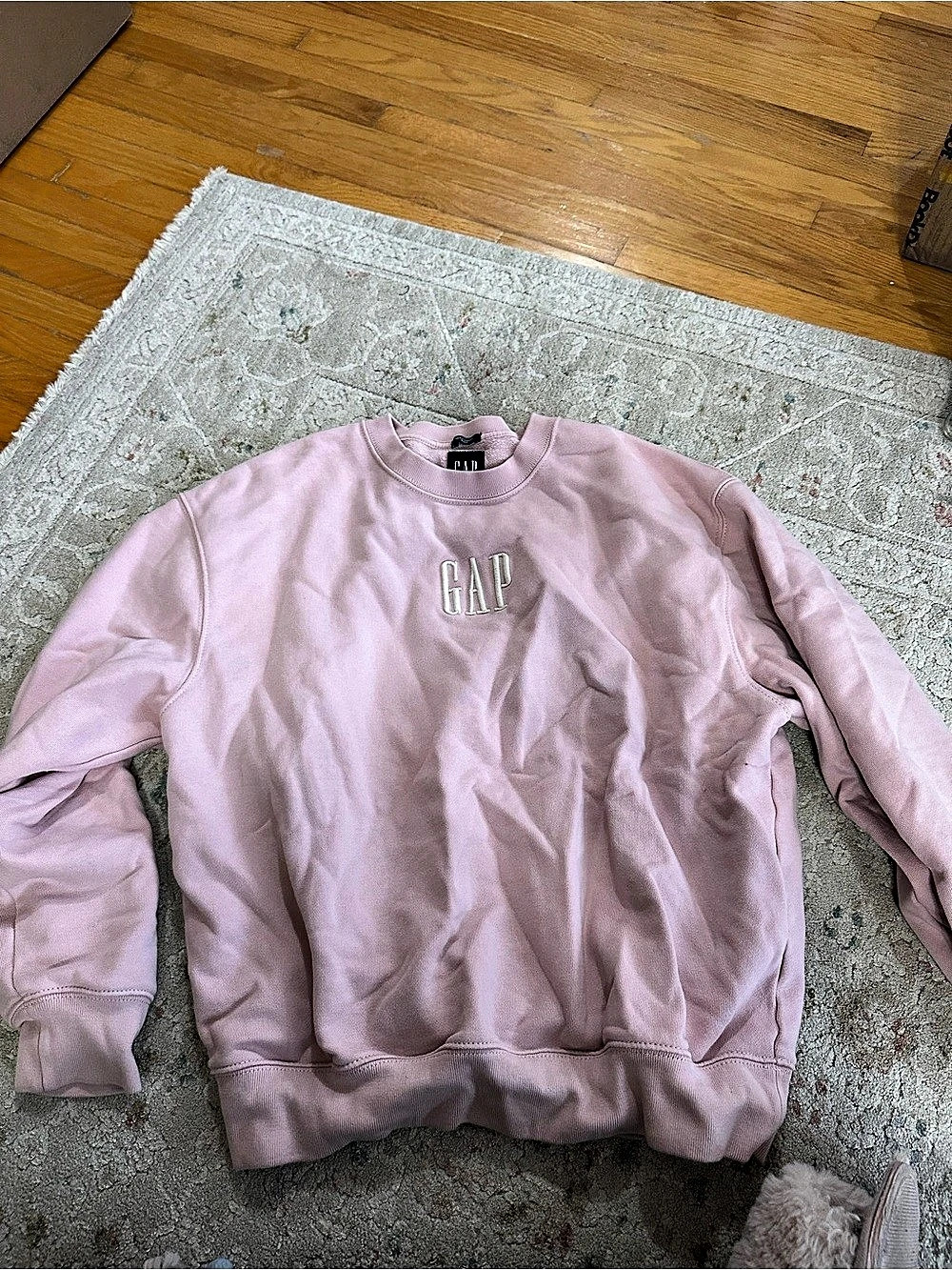 Gap Heavyweight Arch Logo Sweatshirt Pink